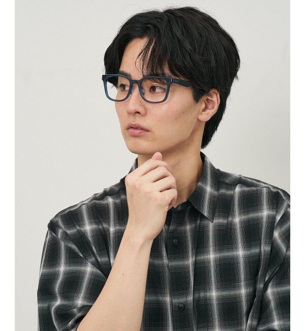  「ウェリントン型 メガネ【SNAP GRIP搭載】 スポーツ 運動用｜ズレ落ち防止｜伊達メガネ  レンズ交換券付」|メガネ|