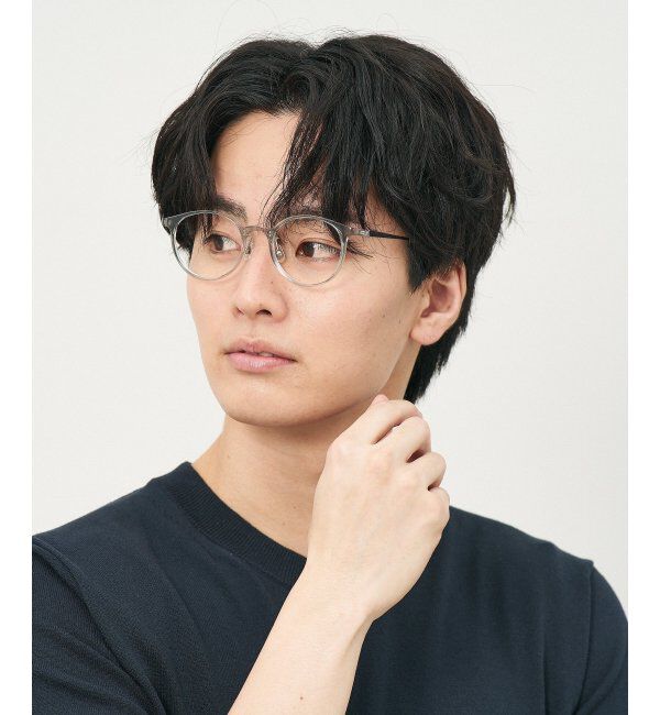  「ボストン型 メガネ｜クリアカラー｜伊達メガネ 度付きメガネ｜ユニセックス  レンズ交換券付」|メガネ|