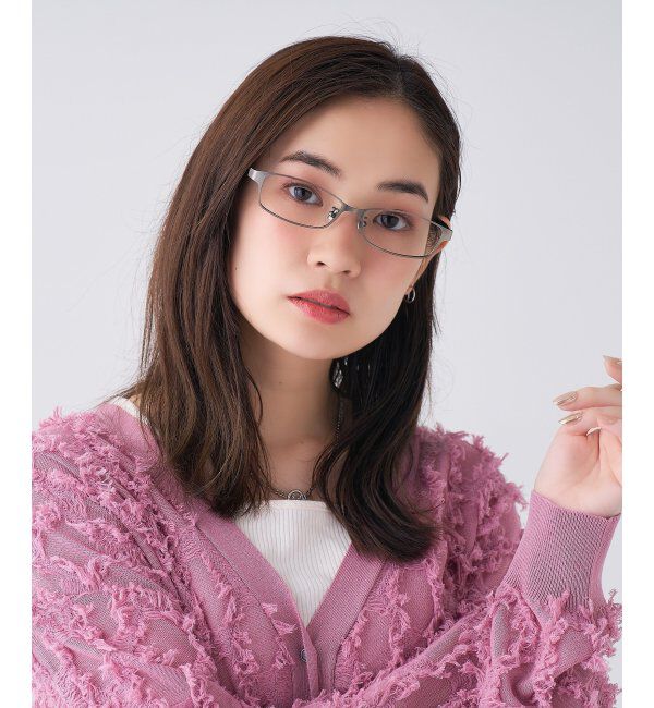  「 スクエア型 メガネ | 横長 メタルフレーム 伊達めがね 度付きユニセックス  STANDARD  レンズ交換券付」|メガネ|