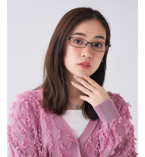  「 スクエア型 メガネ | 横長 メタルフレーム 伊達めがね 度付きユニセックス  STANDARD  レンズ交換券付」|メガネ|