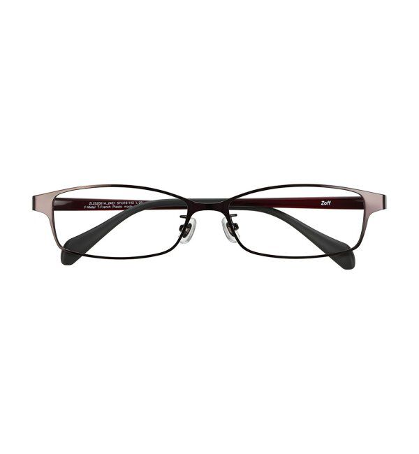  「 スクエア型 メガネ | 横長 メタルフレーム 伊達めがね 度付きユニセックス  STANDARD  レンズ交換券付」|メガネ|