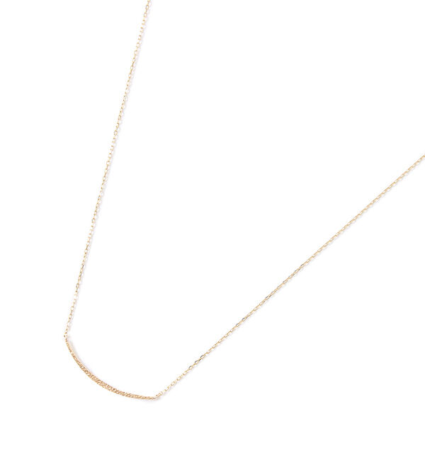 JUPITER「【K10】ゴールドラインネックレス/ムーン」|ネックレス|ゴールド