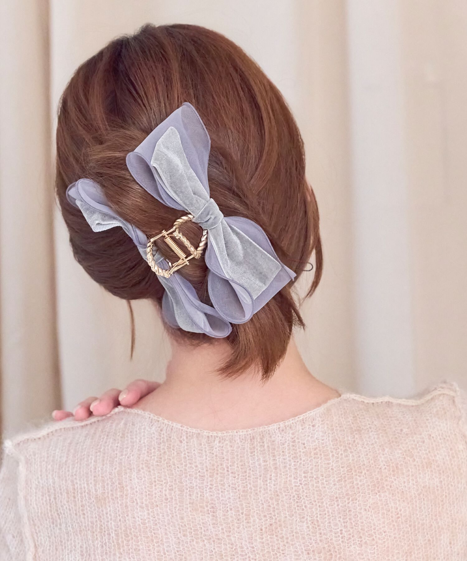 Phoebe「ボリュームベロアリボンバンスクリップ」|その他|