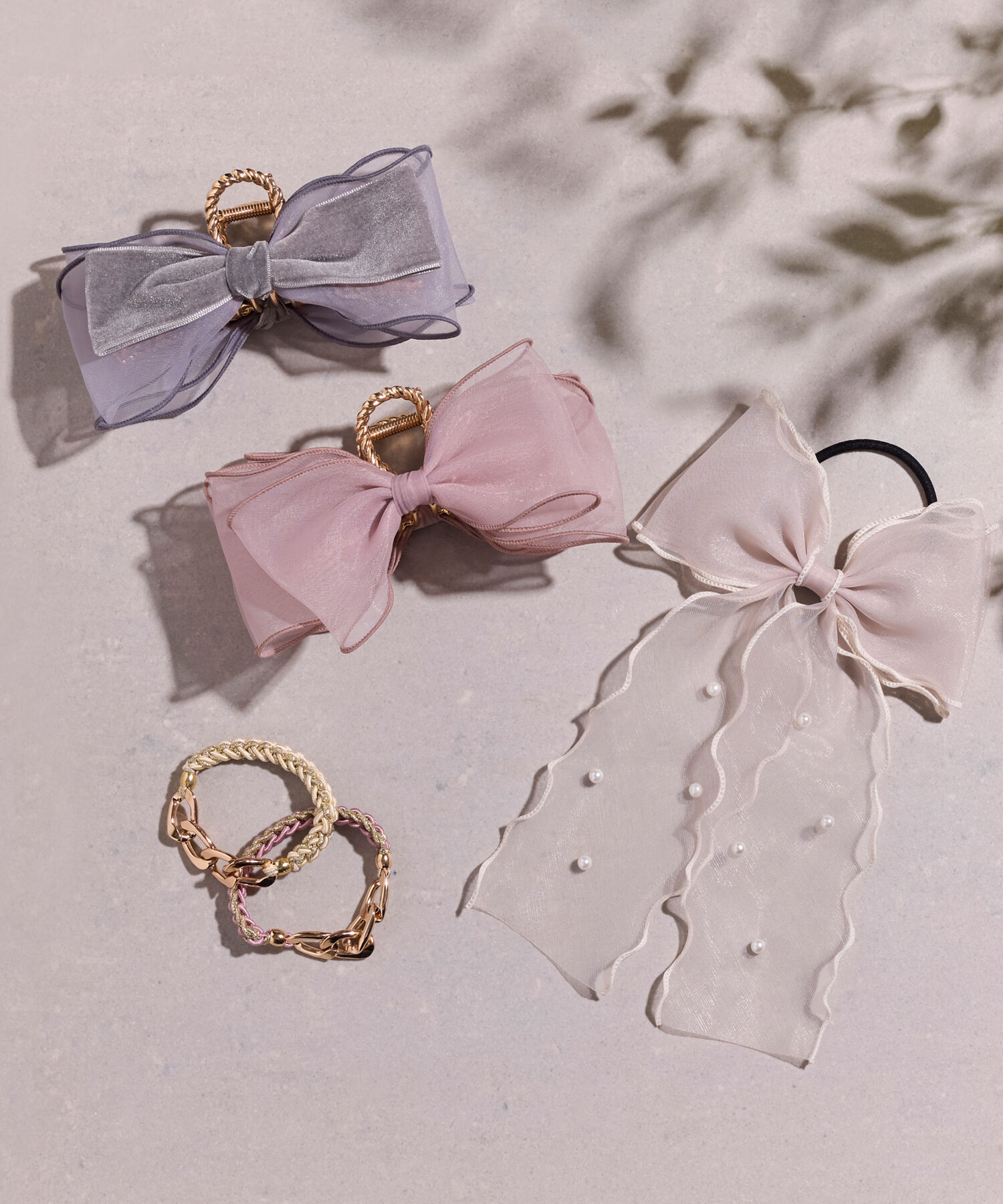 Phoebe「ボリュームベロアリボンバンスクリップ」|その他|