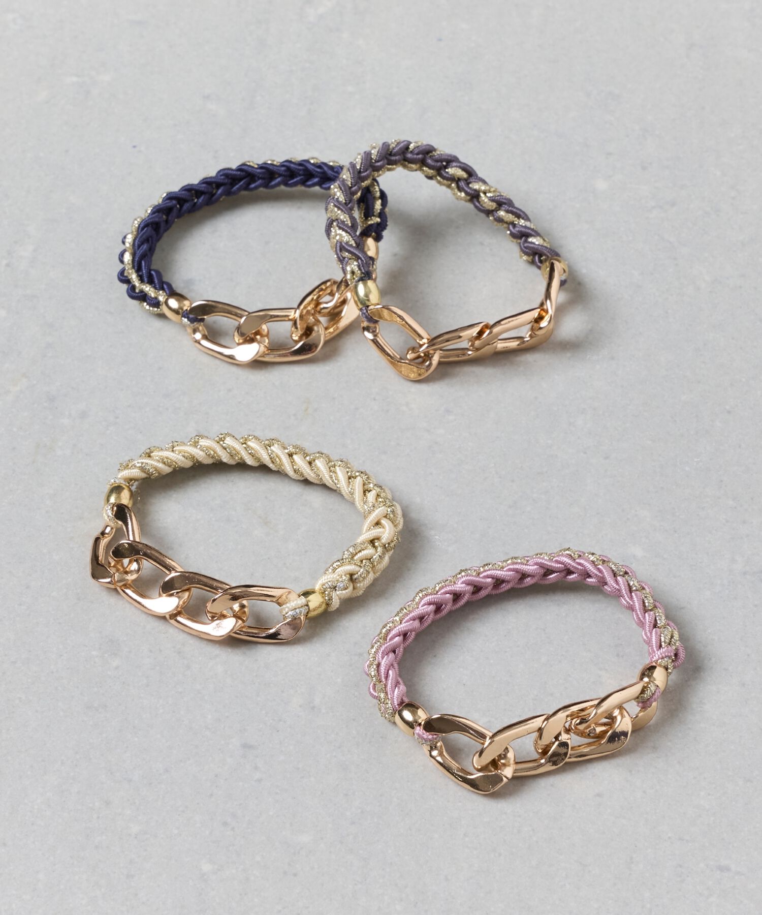 Phoebe「2wayツイストメタルヘアブレス　ホワイト」|ヘアゴム・シュシュ|