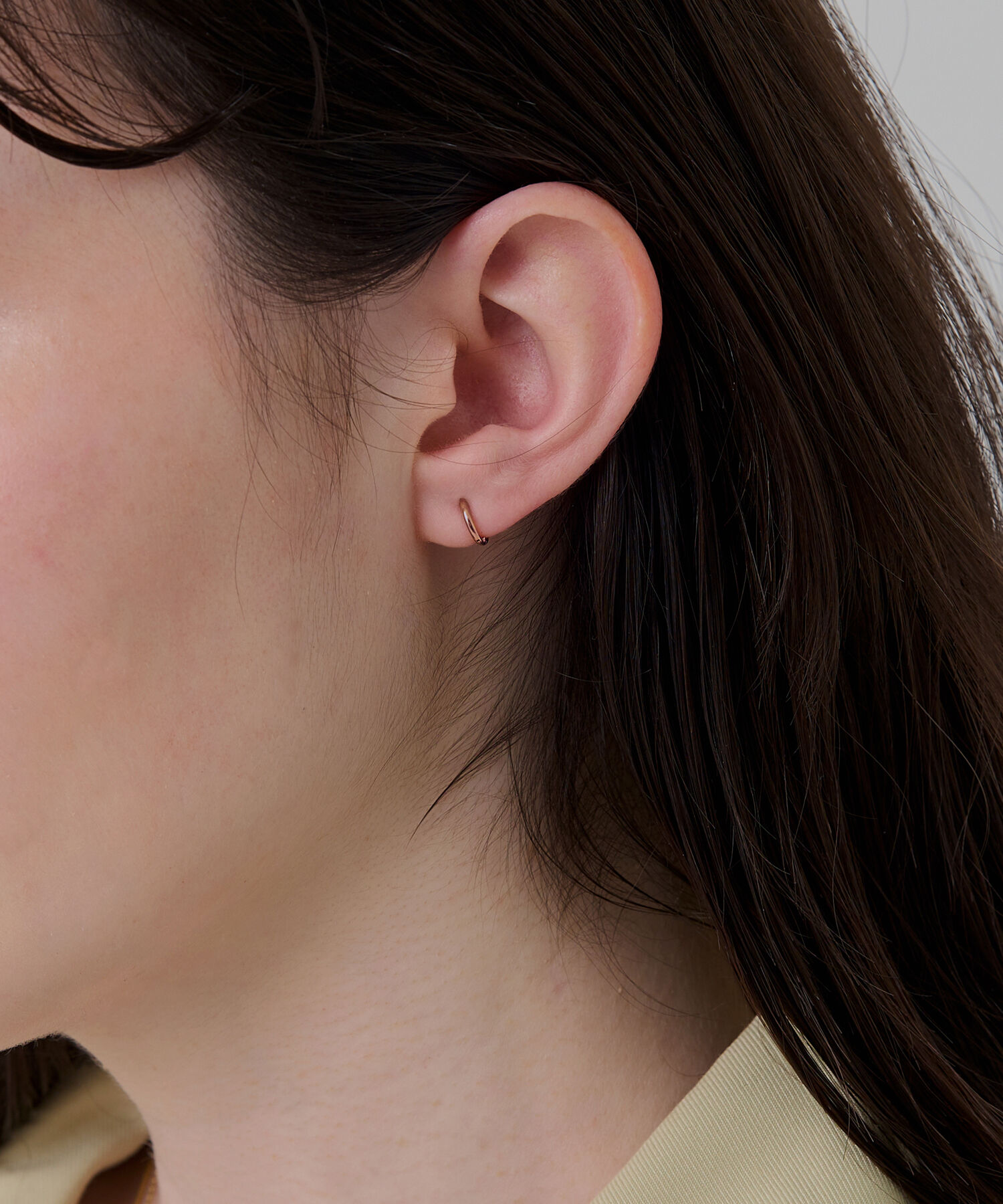 Phoebe「【シリーズ累計販売10000点突破】金属アレルギー対応 ミニフープピアス サージカルステンレス」|ピアス|