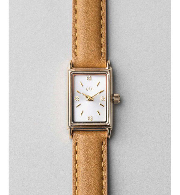 ete「ウォッチ レクタングルフェイス ダイヤモンド」|腕時計|A