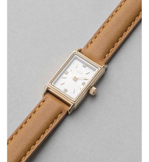 ete「ウォッチ レクタングルフェイス ダイヤモンド」|腕時計|