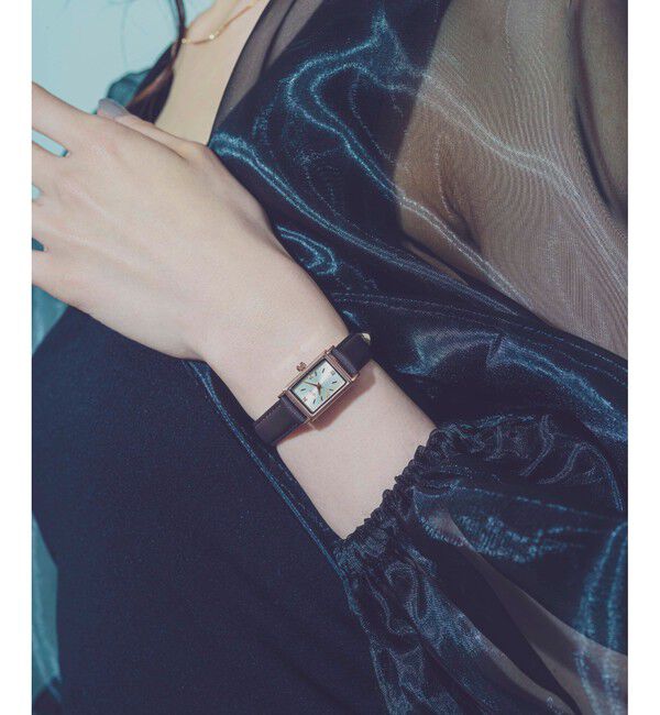 ete「ウォッチ レクタングルフェイス ダイヤモンド」|腕時計|