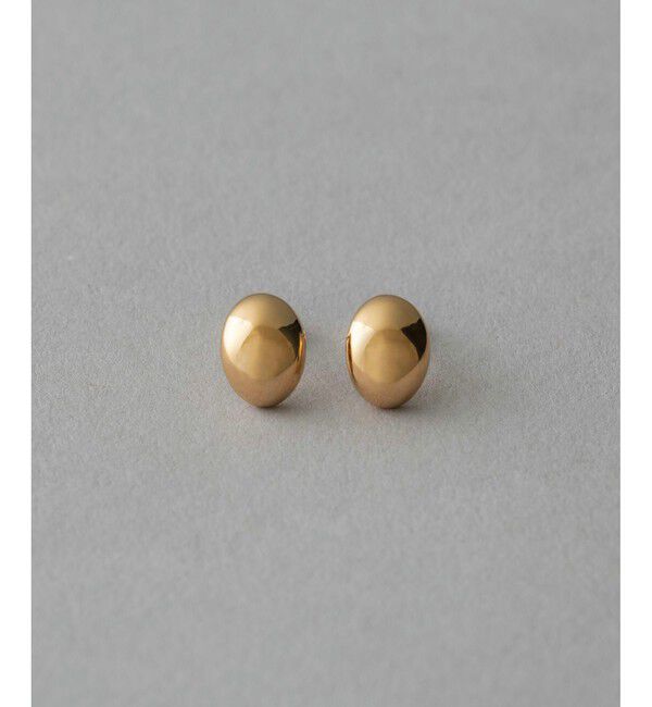 ete「オーバル ピアス」|ピアス|イエローゴールド