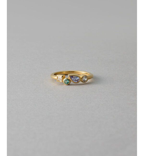 ete「[レイヤード] ビジュー リング」|リング|イエローゴールド