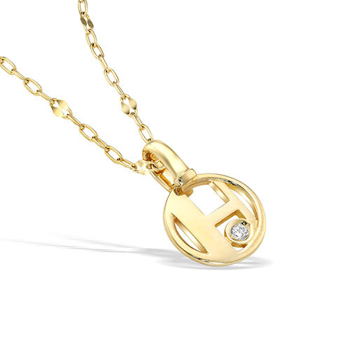 STAR JEWELRY「INITIAL STAR CHARM (H)」|ネックレス|