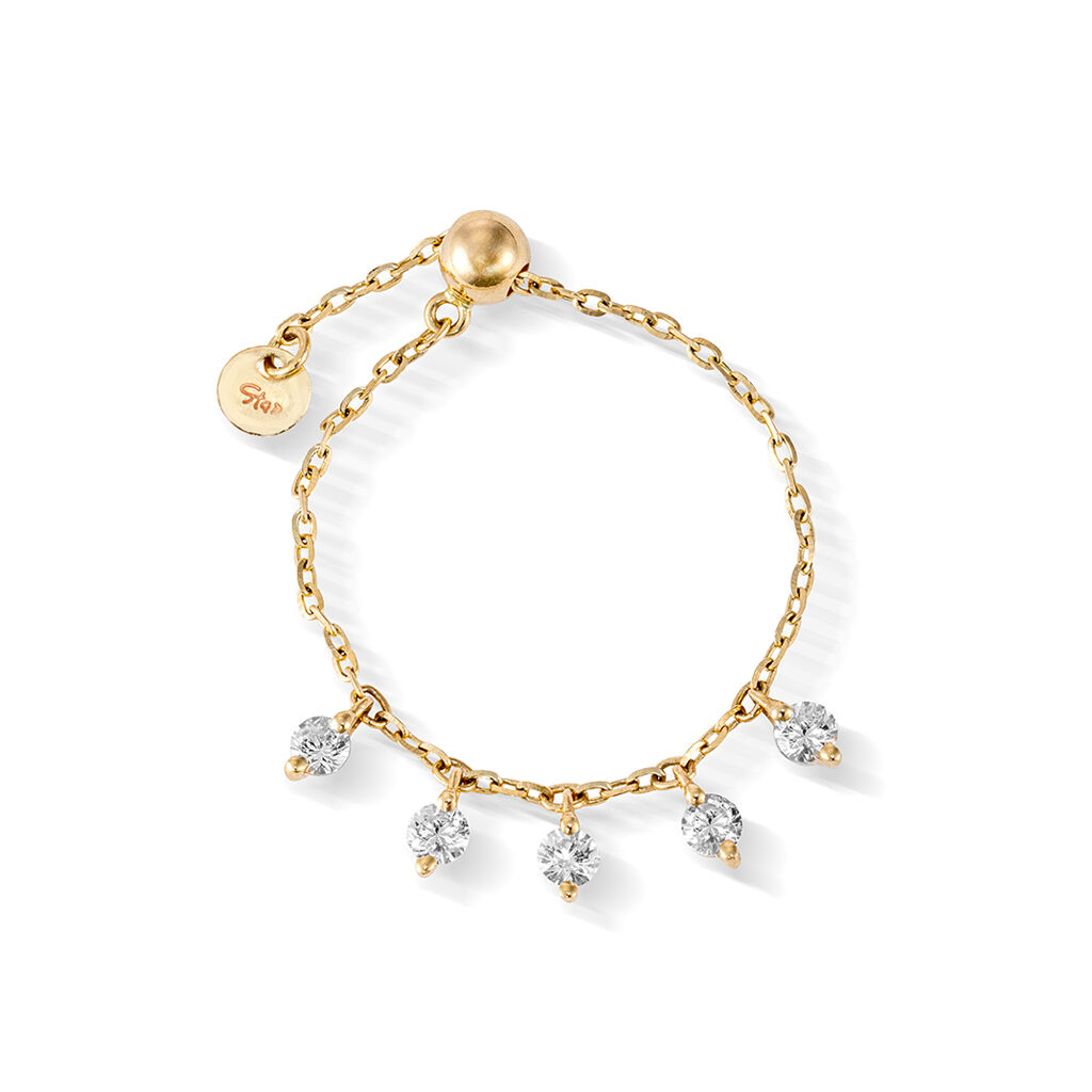 STAR JEWELRY「DEW DROPS」|リング|イエローゴールド