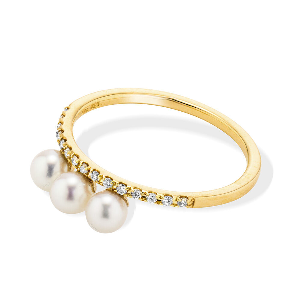 STAR JEWELRY「DIAMOND & BABY AKOYA RING」|リング|