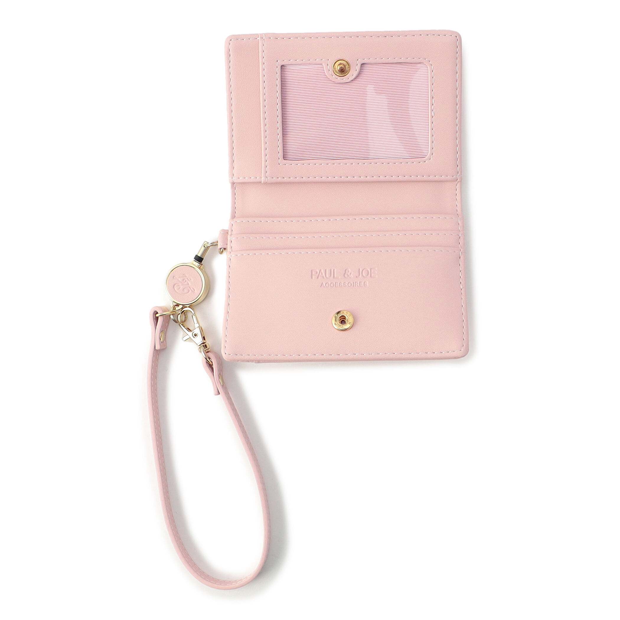 PAUL&JOE「２面パスケース／ロゴエンボス」|定期入れ|