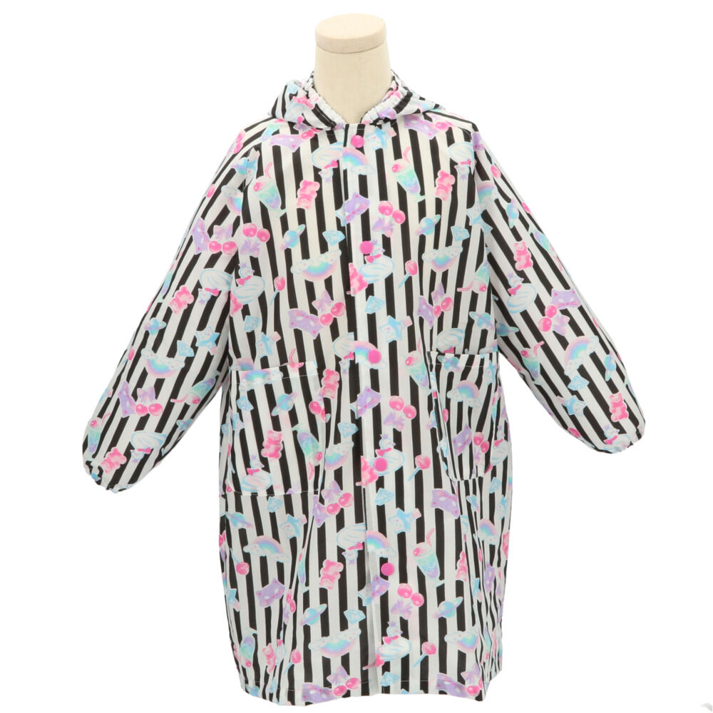 BACKYARD FAMILY「レインコート キッズ ランドセル対応 通販 女の子 撥水 クリア おしゃれ かわいい ジュニア」|その他ベビー用品|ブラック3