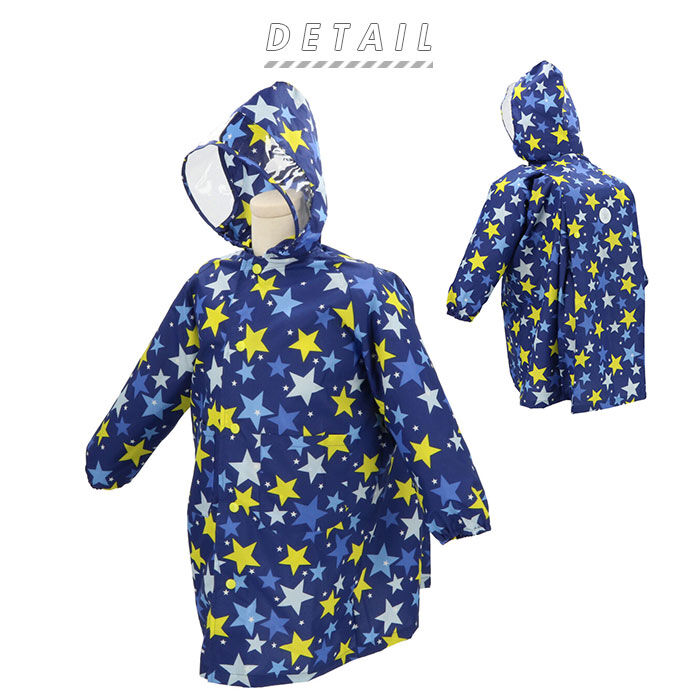 BACKYARD FAMILY「レインコート キッズ ランドセル対応 通販 女の子 撥水 クリア おしゃれ かわいい ジュニア」|その他ベビー用品|