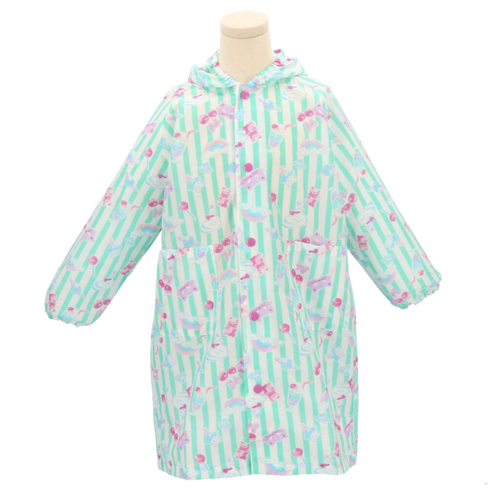 BACKYARD FAMILY「レインコート キッズ ランドセル対応 通販 女の子 撥水 クリア おしゃれ かわいい ジュニア」|その他ベビー用品|グリーン3