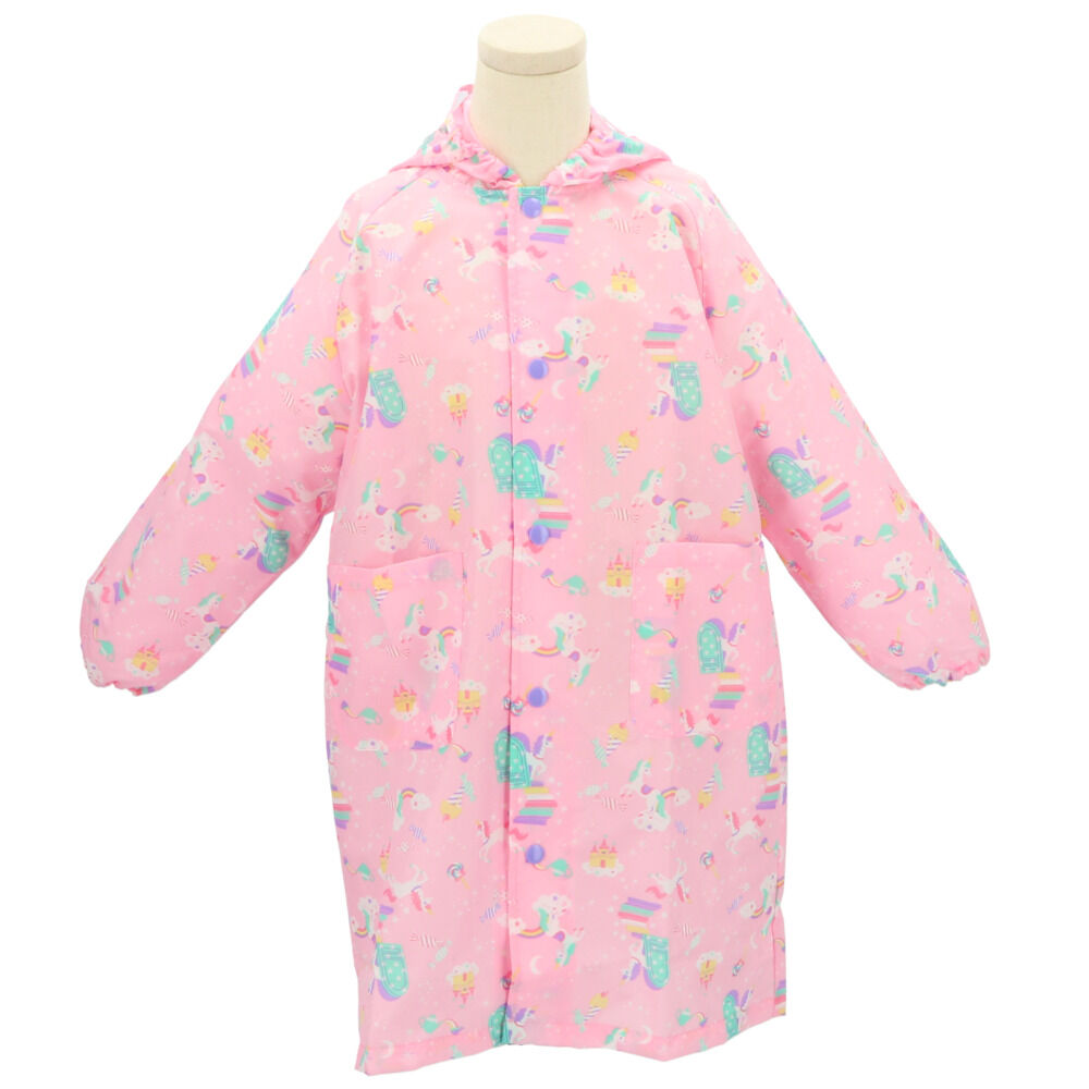 BACKYARD FAMILY「レインコート キッズ ランドセル対応 通販 女の子 撥水 クリア おしゃれ かわいい ジュニア」|その他ベビー用品|ピンク1