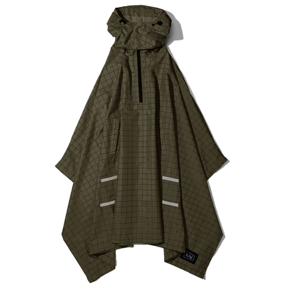 KiU「kiu レイン コート ポンチョ 通販 キウ k203 レインコート レディース メンズ おしゃれ」|レインコート|グリーン1