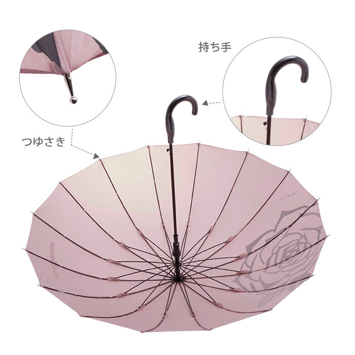 BACKYARD FAMILY「傘 レディース 長傘 ワンタッチ 通販 ブランド おしゃれ ジャンプ傘 58cm 晴雨兼用傘 丈夫」|傘|