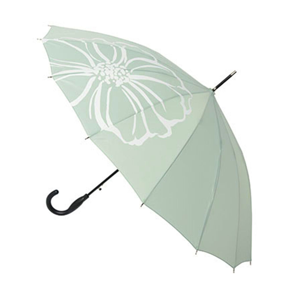 BACKYARD FAMILY「傘 レディース 長傘 ワンタッチ 通販 ブランド おしゃれ ジャンプ傘 58cm 晴雨兼用傘 丈夫」|傘|グリーン1