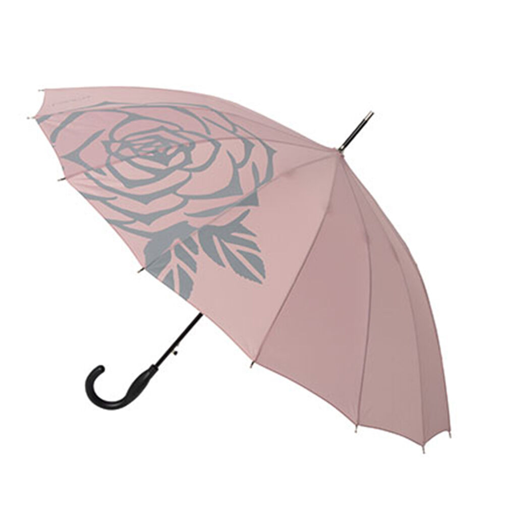 BACKYARD FAMILY「傘 レディース 長傘 ワンタッチ 通販 ブランド おしゃれ ジャンプ傘 58cm 晴雨兼用傘 丈夫」|傘|ピンク1