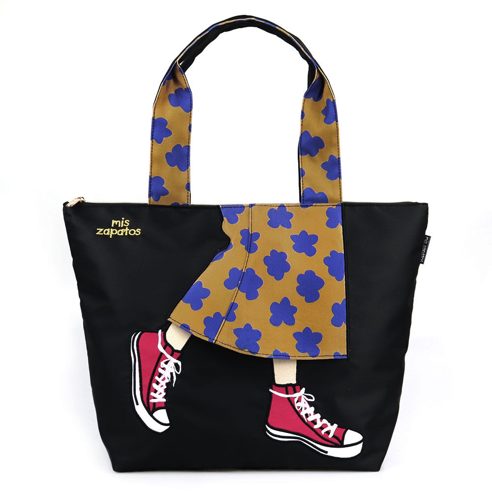 BACKYARD FAMILY「ミスサパト トートバッグ 通販 レディース 大きめ ファスナー付き A4 通勤 通学 軽量 軽い」|トートバッグ|ブラック1