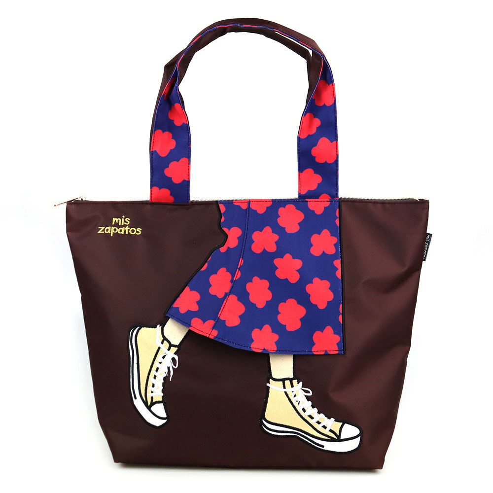 BACKYARD FAMILY「ミスサパト トートバッグ 通販 レディース 大きめ ファスナー付き A4 通勤 通学 軽量 軽い」|トートバッグ|ブラウン1