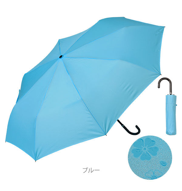 BACKYARD FAMILY「折りたたみ傘 晴雨兼用 桜雫 さくらしずく 通販 折傘 59cm 8本骨 軽量 軽い UVカット」|傘|