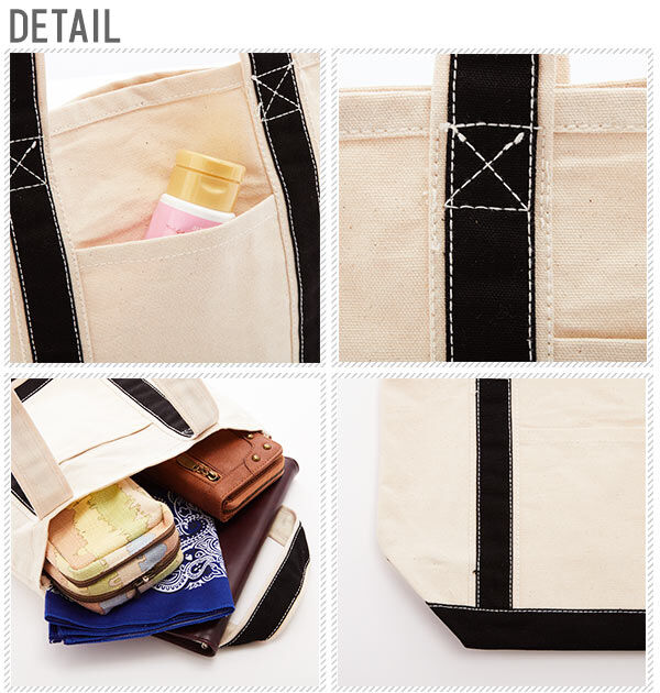 BACKYARD FAMILY「トートバッグ キャンバス バイカラートート S レディース メンズ 通販 帆布 トート 綿」|トートバッグ|