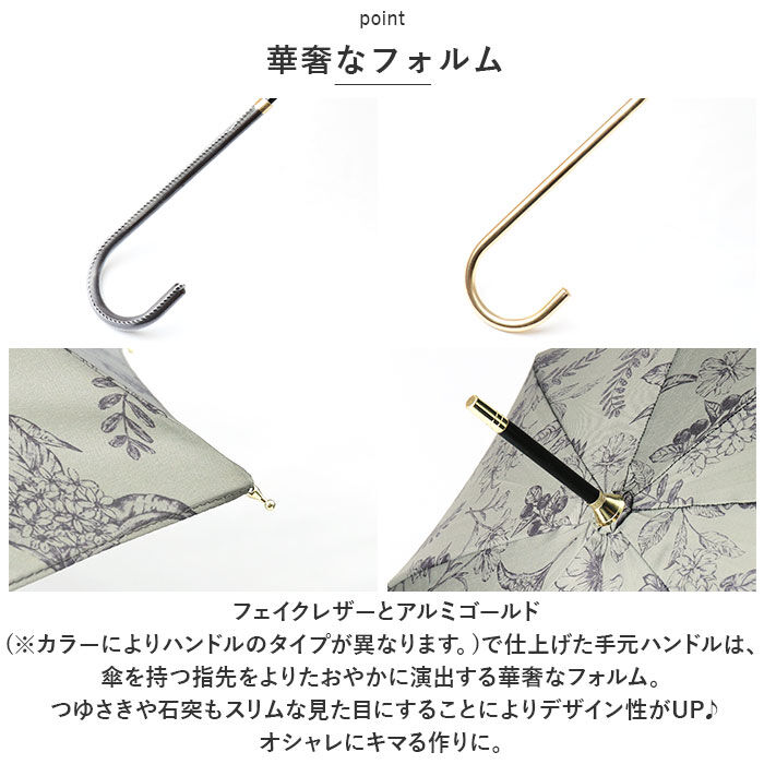 BACKYARD FAMILY「because ビコーズ 長傘 レディース 58cm 通販 晴雨兼用傘 雨傘 日傘 傘 日よけ」|傘|