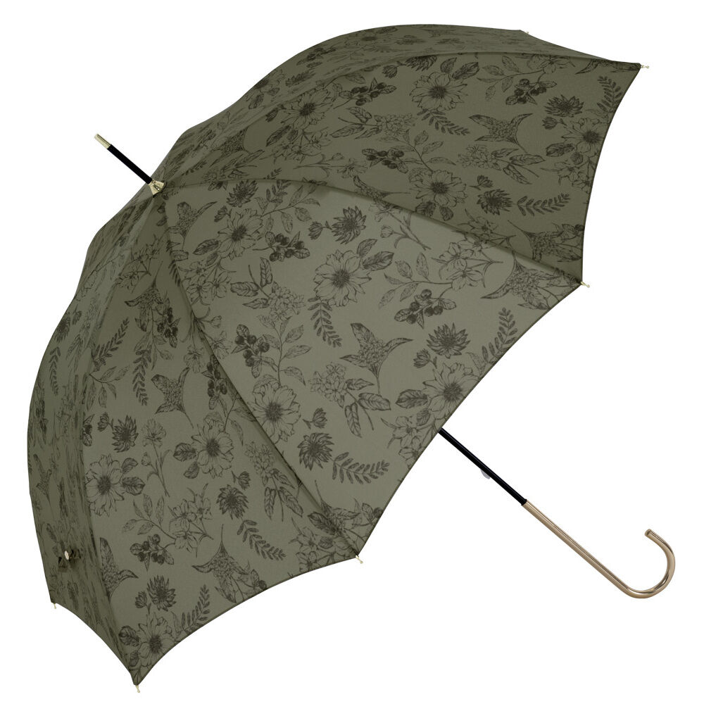 BACKYARD FAMILY「because ビコーズ 長傘 レディース 58cm 通販 晴雨兼用傘 雨傘 日傘 傘 日よけ」|傘|グリーン1