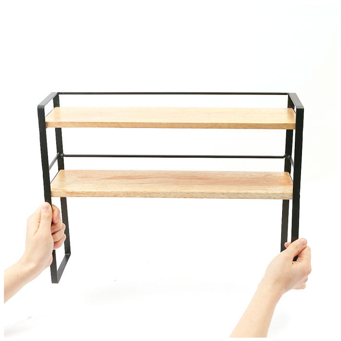 BACKYARD FAMILY「マルチラック 机上 ラック 通販 デスクラック デスクボード 机上台 机上ラック 木製 スチール」|その他|