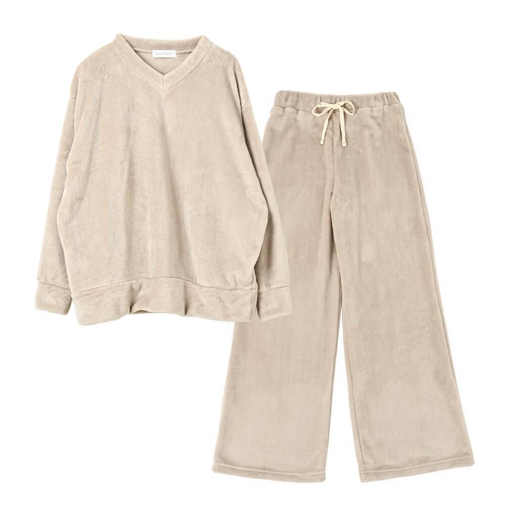 BACKYARD FAMILY「ルームウェア レディース セットアップ 通販 部屋着 ルームウエア パジャマ 寝巻き 寝間着」|ルームウェア|ベージュ1