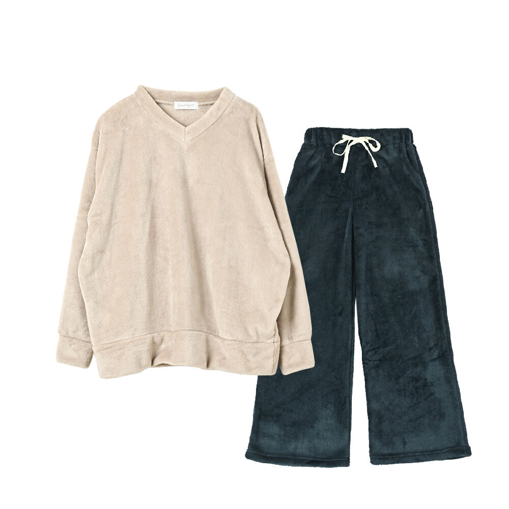 BACKYARD FAMILY「ルームウェア レディース セットアップ 通販 部屋着 ルームウエア パジャマ 寝巻き 寝間着」|ルームウェア|ベージュ2