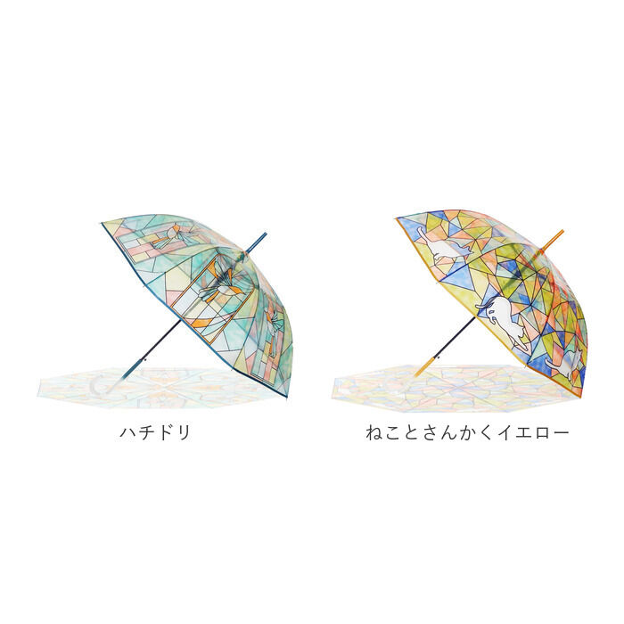 BACKYARD FAMILY「傘 レディース ジャンプ 通販 ビニール傘 ジャンプ式 おしゃれ アンシャンテ ステンドグラス傘」|傘|