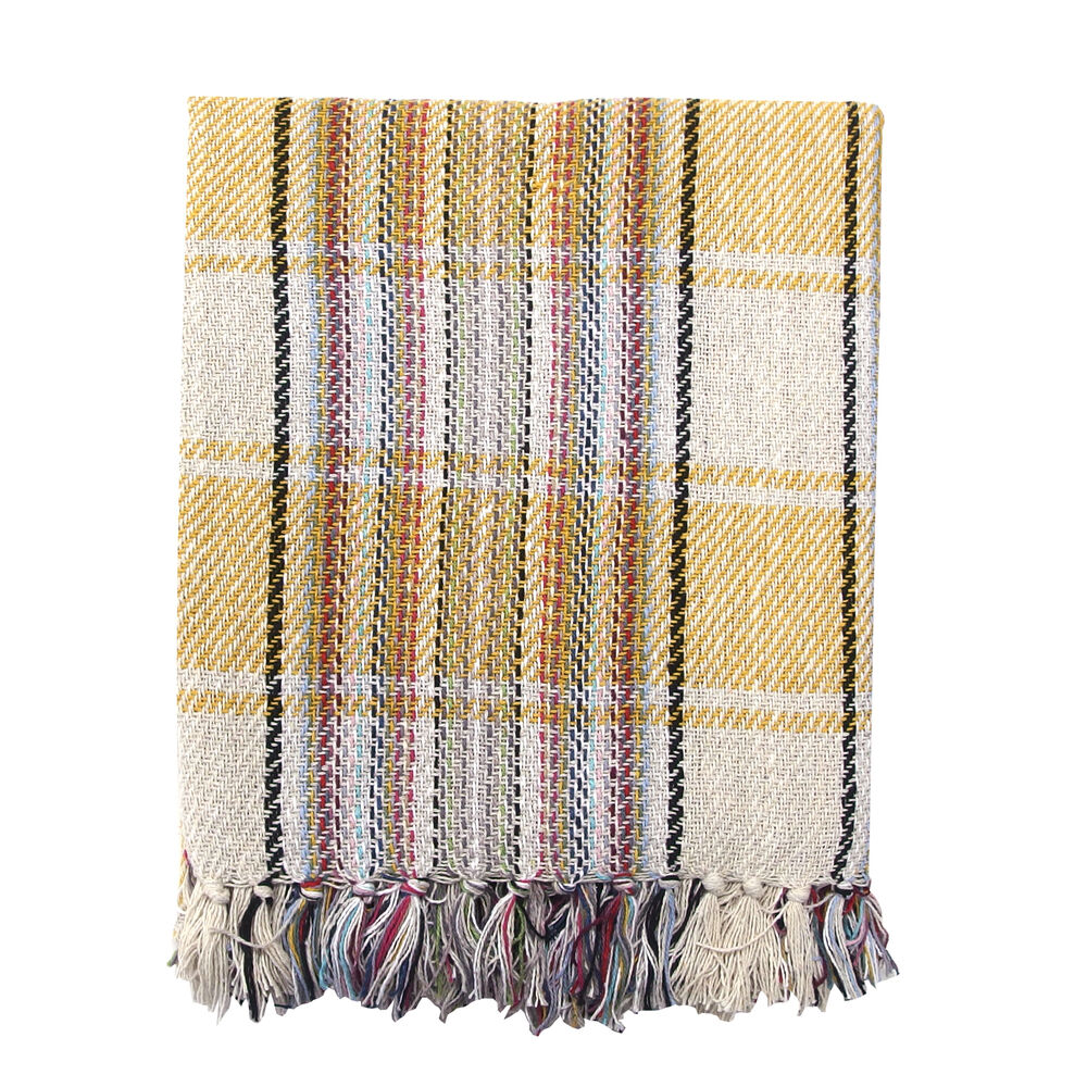 BACKYARD FAMILY「キーストーン マルチカバー 通販 マルチクロス ソファーカバー 120cm &times; 160cm」|ブランケット|イエロー4