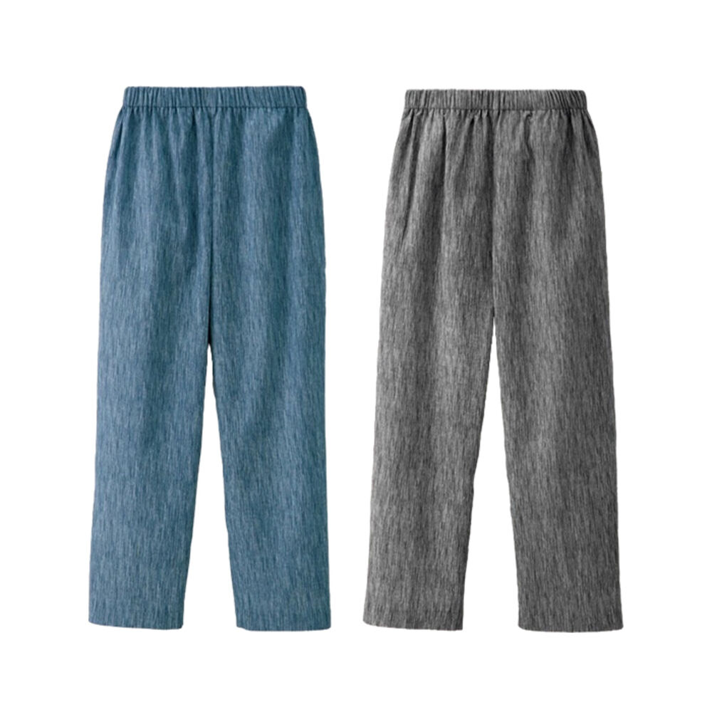 BACKYARD FAMILY「クロップドパンツ レディース 通販 ゆるラク高島ちぢみ8分丈パンツ２本組 高島ちぢみ 八分丈」|その他|その他2