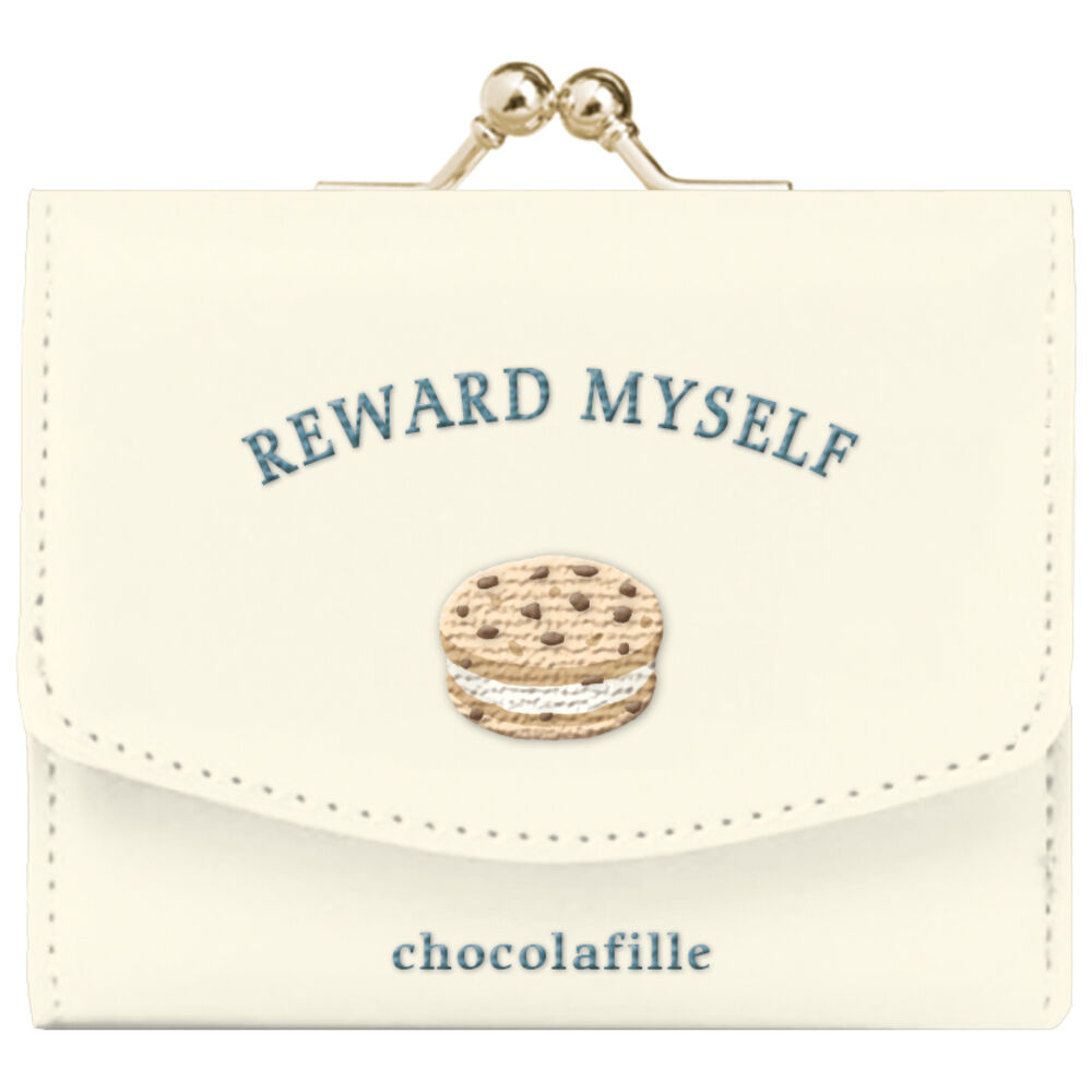 BACKYARD FAMILY「ミニ財布 レディース 通販 財布 コンパクト 三つ折り財布 3つ折り財布 がま口 折り財布」|財布|ホワイト1