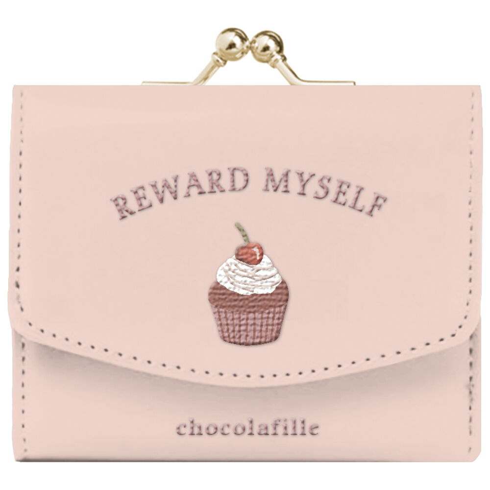 BACKYARD FAMILY「ミニ財布 レディース 通販 財布 コンパクト 三つ折り財布 3つ折り財布 がま口 折り財布」|財布|ピンク3