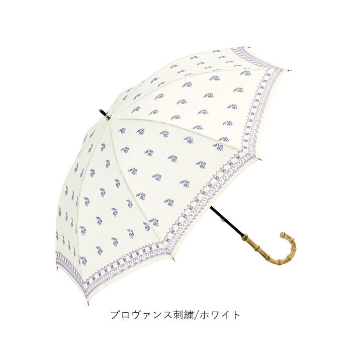 BACKYARD FAMILY「because ビコーズ 晴雨兼用 長傘 刺繍 通販 雨傘 日傘 晴雨兼用傘 傘 かさ カサ」|傘|