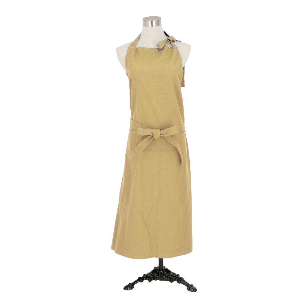 BACKYARD FAMILY「エプロン ロング丈 おしゃれ 通販 おしゃれ チェスト キャンバス カフェエプロン ワークエプロン」|その他|ブラウン1