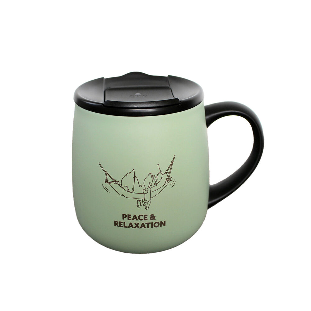 BACKYARD FAMILY「ステンレスマグカップ おしゃれ 通販 ステンレスマグ マグカップ コップ カップ ふた付き 蓋付き」|グラス・マグカップ|グリーン1