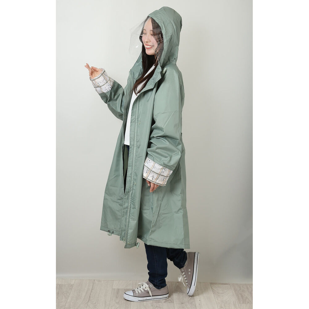 BACKYARD FAMILY「レインウェア キャラクター スヌーピー 通販 レインウエア レインコート かっぱ 雨合羽 雨具」|その他|グリーン1