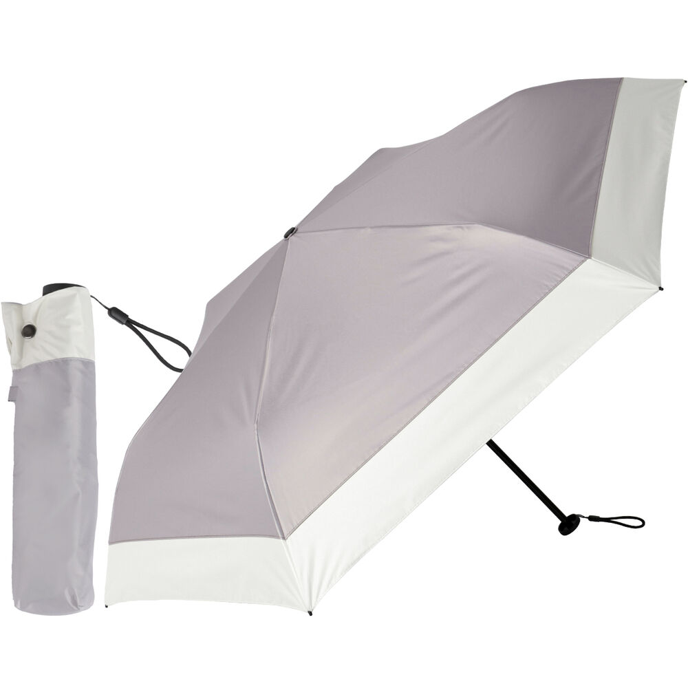 BACKYARD FAMILY「KIZAWA 日傘 UVカット 100 通販 超軽量カーボン傘 折りたたみ日傘 折り畳み日傘」|傘|グレー2