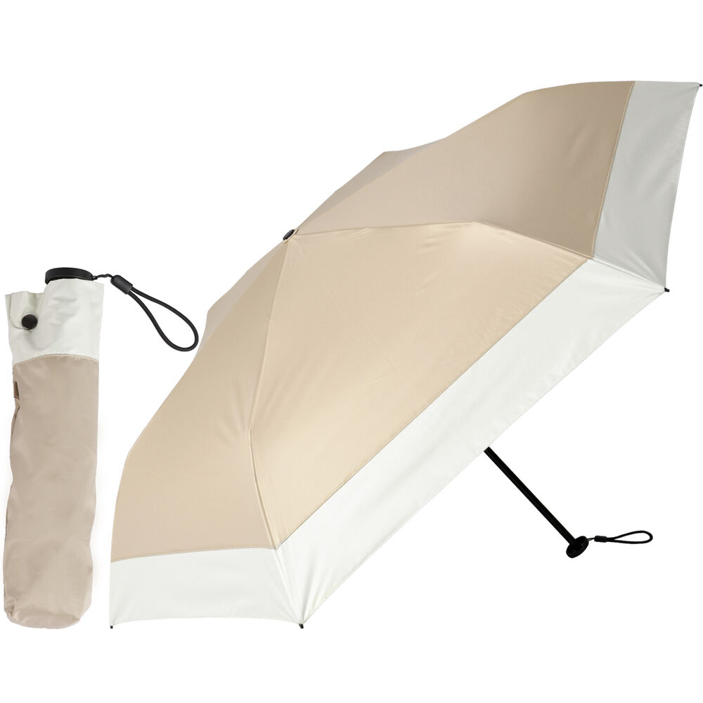 BACKYARD FAMILY「KIZAWA 日傘 UVカット 100 通販 超軽量カーボン傘 折りたたみ日傘 折り畳み日傘」|傘|ベージュ2