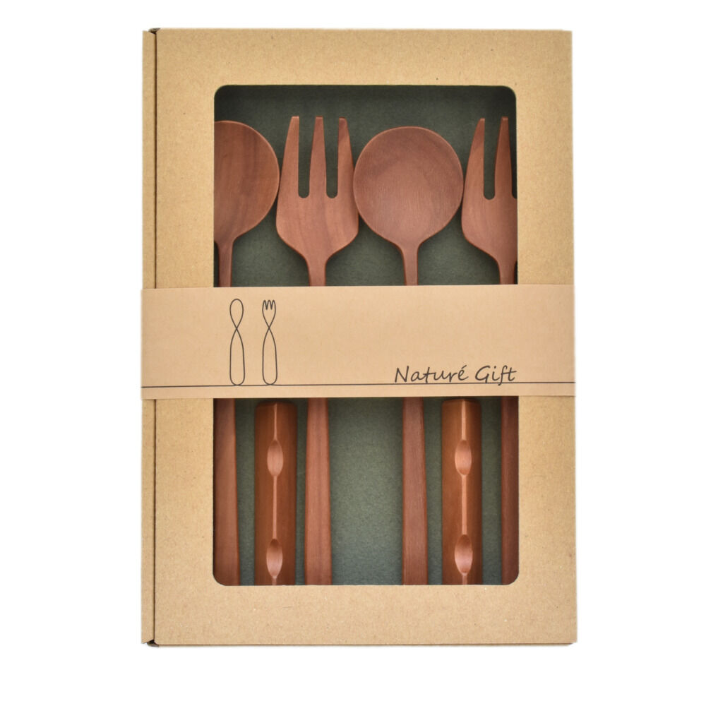 BACKYARD FAMILY「ナチュレカトラリーシリーズ 通販 TGF33NGG TGF34NGR スプーン フォーク セット」|食器・キッチングッズ|ベージュ1
