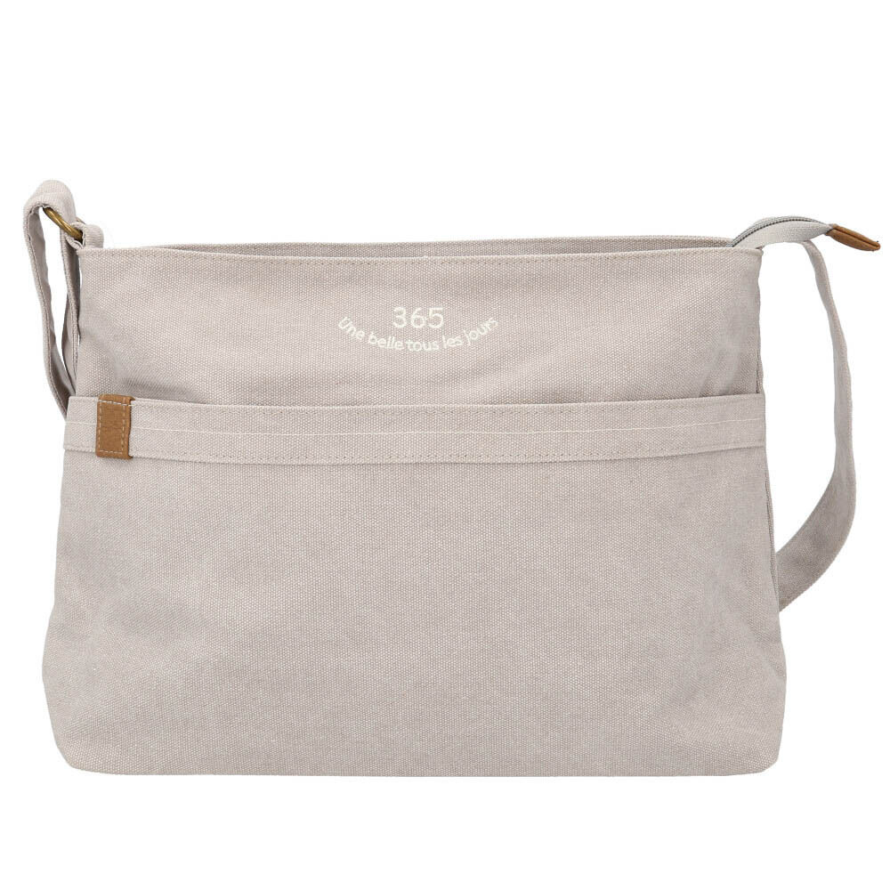 BACKYARD FAMILY「Lafiel ラフィール ショルダーバッグ 大容量 通販 ショルダーバック ショルダー 刺繍」|ショルダー・メッセンジャー|グレー1