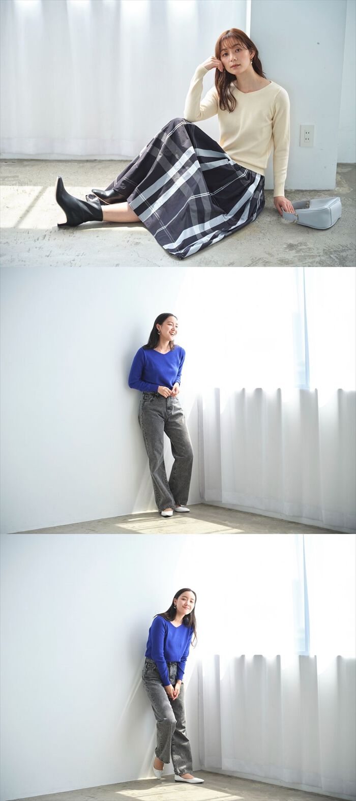 BACKYARD FAMILY「ニット 秋 レディース きれいめ 通販 セーター Vネックセーター プルオーバー 静電気 防止 服」|ニット・セーター|